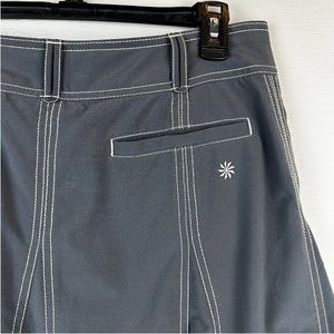 Athleta Slate blue skort Skirt Stretch Flare Sz 6